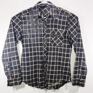 Monarchy Men’s Button Down Frayed Shirt